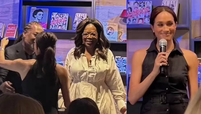 Meghan Markle was left frazzled by what Oprah Winfrey did when Meghan was giving a speech at an event... Read more